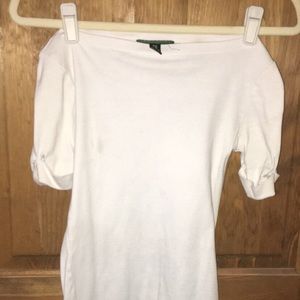 White off the shoulder top